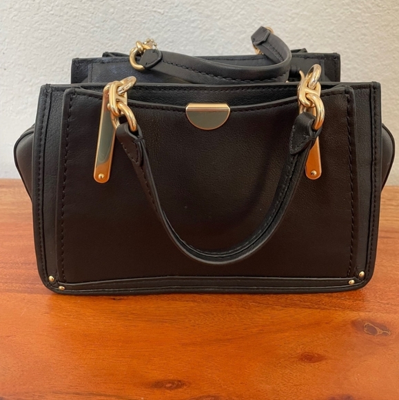 Coach NWT Mini Black Leather Dreamer Satchel Crossbody - Picture 3 of 6